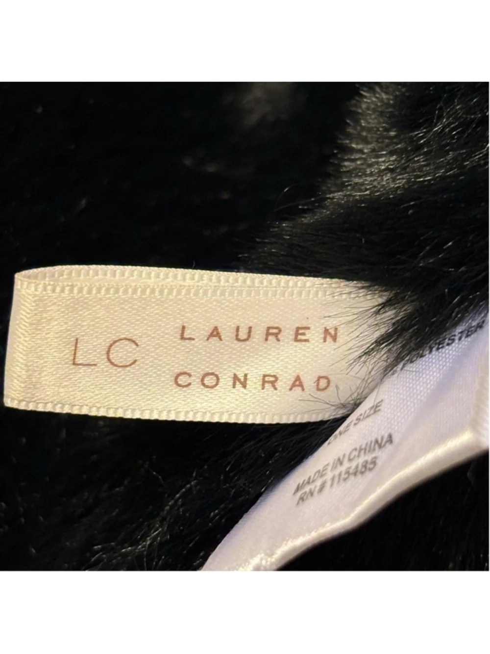 Lauren Conrad Faux Fur in Black New Without Tags